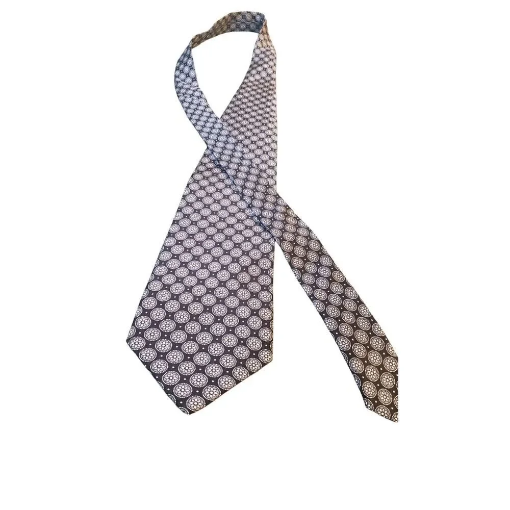 Roberta Baldini (Firenze) Men's Designer Tie All Silk Handmade Blue Floral NICE!